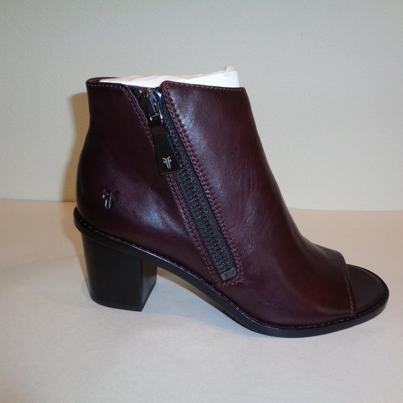 frye brielle zip peep bootie